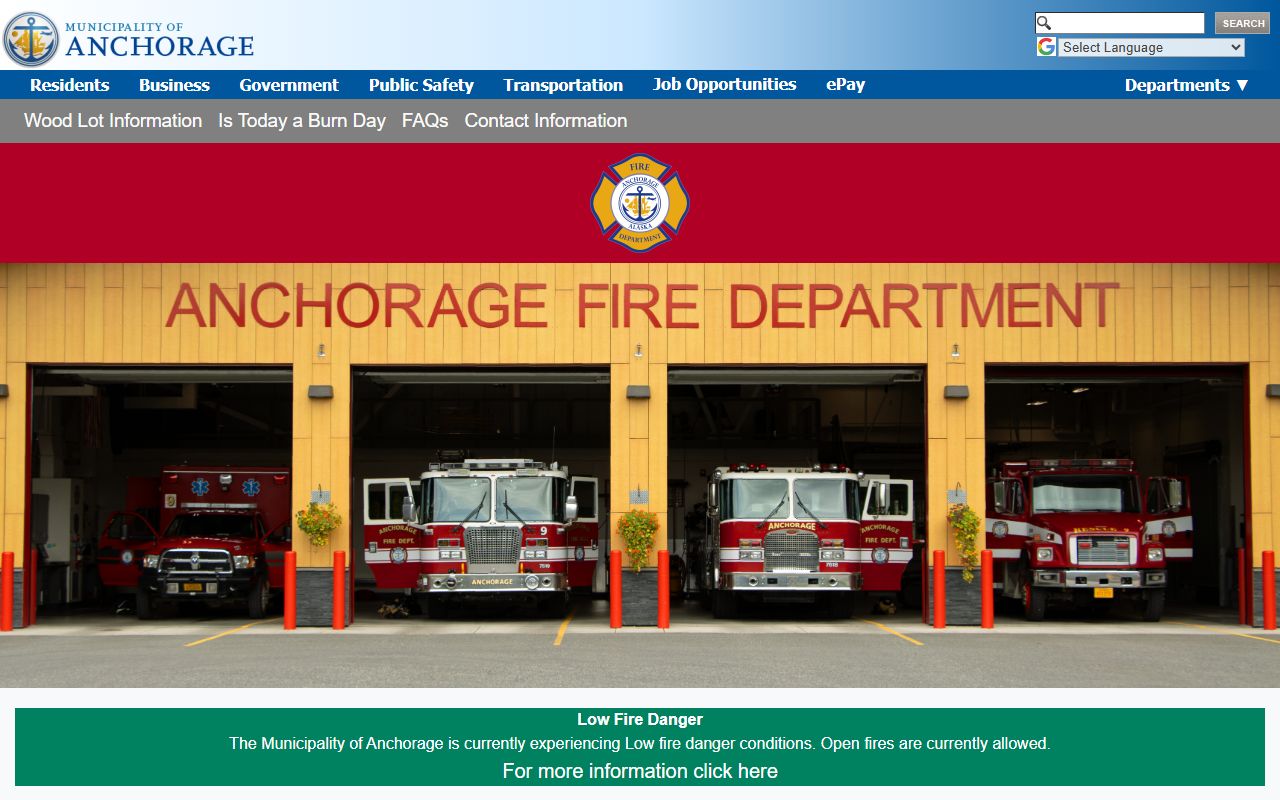 Anchorage people search fire department portal