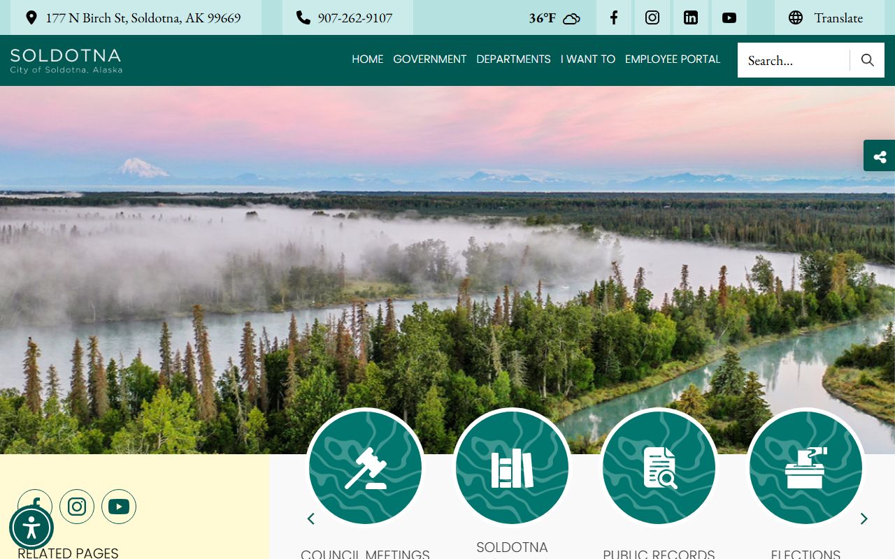 Soldotna people search city clerk office page